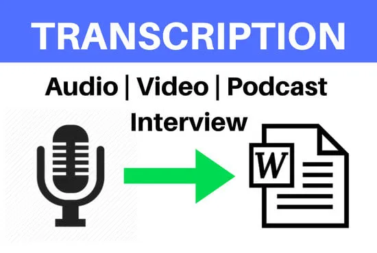 Transcription audio et vidéo