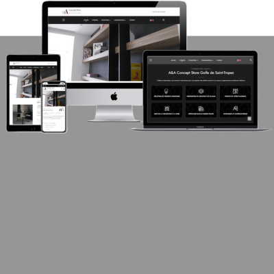 Refonte de site vitrine par l'agence digitale Néo Médias. - A&A Concept Store